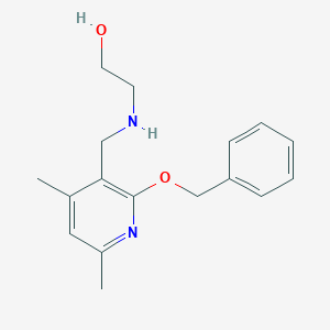 2-(((2-(Benzyloxy)-4,6-dimethylpyridin-3-yl)methyl)amino)ethanol