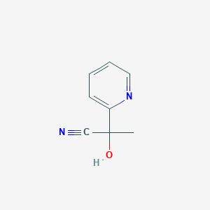 molecular formula C8H8N2O B8604462 2-Hydroxy-2-(2-pyridinyl)propanenitrile 