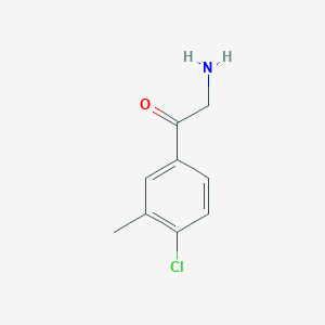 molecular formula C9H10ClNO B8604474 Aminomethyl-(4-chloro-3-methylphenyl)ketone 