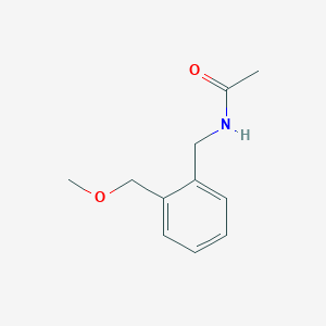 molecular formula C11H15NO2 B8604536 o-Acetamidomethylbenzyl methyl ether CAS No. 88032-04-6