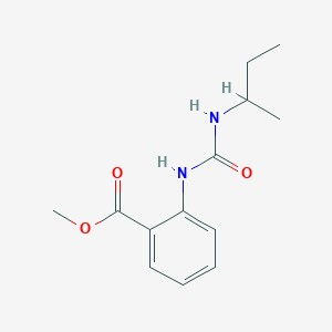 molecular formula C13H18N2O3 B8604542 Methyl 2-(3-sec-butylureido)-benzoate 