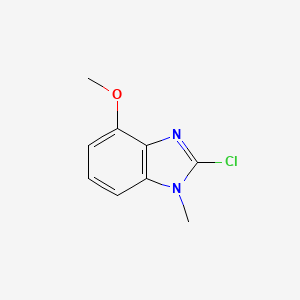 molecular formula C9H9ClN2O B8604591 2-chloro-4-methoxy-1-methyl-1H-benzo[d]imidazole 