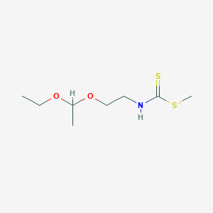 molecular formula C8H17NO2S2 B8604596 Methyl [2-(1-ethoxyethoxy)ethyl]carbamodithioate CAS No. 88570-66-5