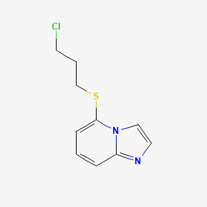 molecular formula C10H11ClN2S B8604603 5-[3-(Chloro)propylthio]imidazo[1,2-a]pyridine 