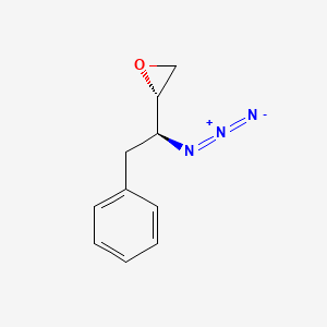 molecular formula C10H11N3O B8604635 (S)-2-((S)-1-azido-2-phenylethyl)oxirane 