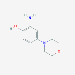 molecular formula C10H14N2O2 B8604637 2-amino-4-(4-morpholinyl)Phenol CAS No. 383868-65-3