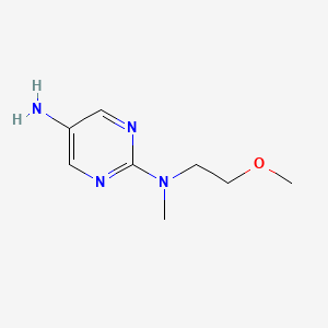 molecular formula C8H14N4O B8604642 N-(2-methoxy-ethyl)-N-methyl-pyrimidine-2,5-diamine 