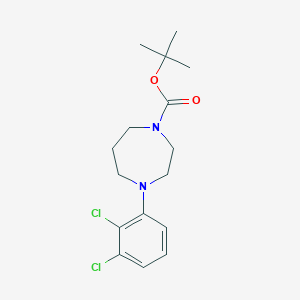 molecular formula C16H22Cl2N2O2 B8604819 Tert-butyl 4-(2,3-dichlorophenyl)-1,4-diazepane-1-carboxylate 