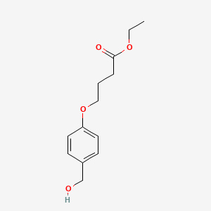 molecular formula C13H18O4 B8604885 Ethyl 4-(4-(hydroxymethyl)phenoxy)butanoate CAS No. 174884-11-8