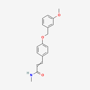 molecular formula C18H19NO3 B8604897 3-{4-[(3-Methoxyphenyl)methoxy]phenyl}-N-methylprop-2-enamide CAS No. 649740-52-3