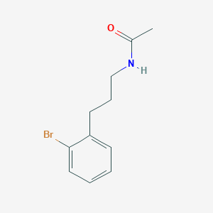molecular formula C11H14BrNO B8604910 N-[3-(2-bromophenyl)propyl]acetamide 