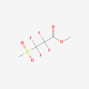 molecular formula C5H6F4O4S B8604926 Methyl 2,2,3,3-tetrafluoro-3-(methanesulfonyl)propanoate CAS No. 86414-19-9