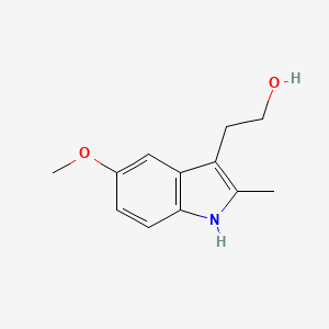 molecular formula C12H15NO2 B8605024 3-(2-Hydroxyethyl)-5-methoxy-2-methylindole 