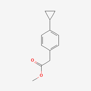 molecular formula C12H14O2 B8605067 Methyl(4-cyclopropylphenyl)acetate 