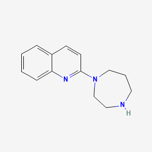 molecular formula C14H17N3 B8605163 2-[1.4]Diazepan-1-yl-quinoline 