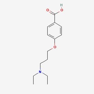 molecular formula C14H21NO3 B8605371 4-(3-Diethylaminopropyloxy)benzoic acid 