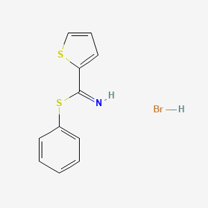 Thiophene-2-carboximidothioic acid phenyl ester hydrobromide