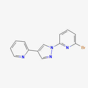 2-bromo-6-(4-pyridin-2-ylpyrazol-1-yl)pyridine