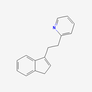 molecular formula C16H15N B8605434 2-[2-(1H-inden-3-yl)ethyl]pyridine CAS No. 37848-69-4