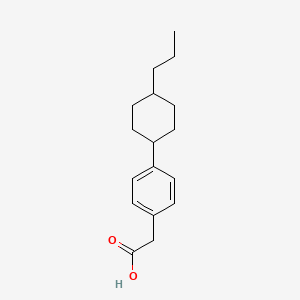 molecular formula C17H24O2 B8605437 [4-(trans-4-Propylcyclohexyl)phenyl]acetic acid CAS No. 110929-85-6