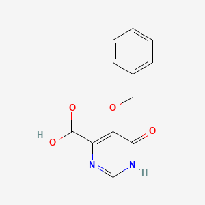 molecular formula C12H10N2O4 B8605450 5-Benzyloxy-6-hydroxypyrimidine-4-carboxylic acid CAS No. 845723-51-5