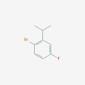molecular formula C9H10BrF B8605480 1-Bromo-4-fluoro-2-isopropylbenzene 