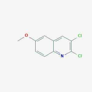 molecular formula C10H7Cl2NO B8605558 2,3-Dichloro-6-methoxyquinoline 