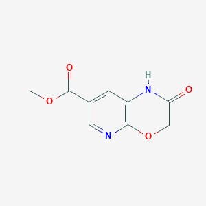 molecular formula C9H8N2O4 B8605567 Methyl 2-oxo-2,3-dihydro-1H-pyrido[2,3-b][1,4]oxazine-7-carboxylate 