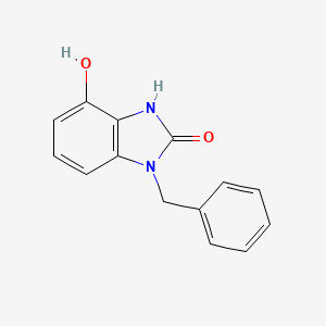 molecular formula C14H12N2O2 B8605589 1-Benzyl-4-hydroxy-1,3-dihydro-benzoimidazol-2-one CAS No. 920284-86-2