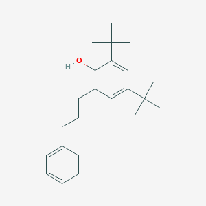 molecular formula C23H32O B8605597 2,4-Di-tert-butyl-6-(3-phenylpropyl)phenol CAS No. 61424-24-6