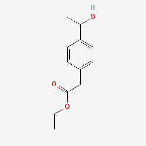 molecular formula C12H16O3 B8605601 Ethyl [4-(1-hydroxyethyl)phenyl]acetate CAS No. 58262-39-8