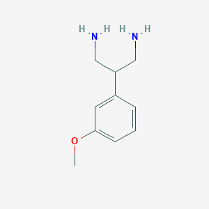 molecular formula C10H16N2O B8605617 2-(3-Methoxyphenyl)-1,3-propanediamine 