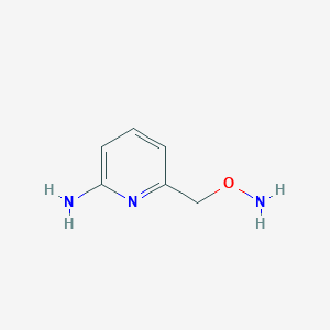 molecular formula C6H9N3O B8605631 6-[(Aminooxy)methyl]pyridin-2-amine 