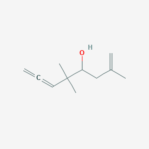 molecular formula C11H18O B8605655 2,5,5-Trimethylocta-1,6,7-trien-4-ol 
