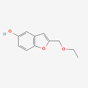 molecular formula C11H12O3 B8605673 2-Ethoxymethyl-benzofuran-5-ol 