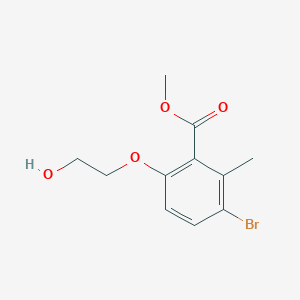 Methyl 3-bromo-6-(2-hydroxyethoxy)-2-methylbenzoate