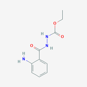 molecular formula C10H13N3O3 B8605841 Ethyl 2-(2-aminobenzoyl)hydrazine-1-carboxylate CAS No. 30481-61-9