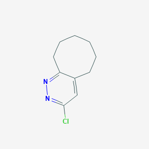 molecular formula C10H13ClN2 B8605923 3-Chloro-5,6,7,8,9,10-hexahydrocycloocta[c]pyridazine 