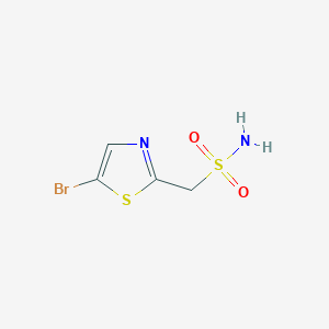 molecular formula C4H5BrN2O2S2 B8605931 1-(5-Bromo-1,3-thiazol-2-yl)methanesulfonamide 