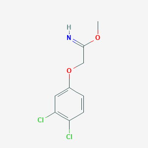 molecular formula C9H9Cl2NO2 B8605971 Methyl 2-(3,4-dichlorophenoxy)acetimidate 