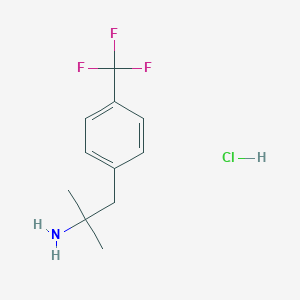 molecular formula C11H15ClF3N B086060 2-Methyl-1-[4-(Trifluormethyl)phenyl]propan-2-amin-Hydrochlorid CAS No. 1081-78-3