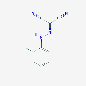 molecular formula C10H8N4 B8606034 2-Tolyl-hydrazonomalononitrile CAS No. 55653-08-2