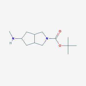 tert-butyl 5-(methylamino)hexahydrocyclopenta[c]pyrrole-2(1H)-carboxylate