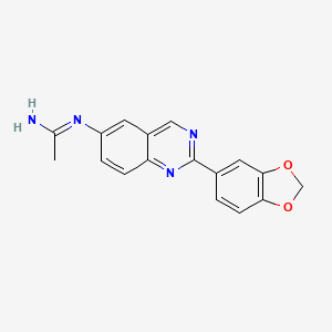 N-[2-(1,3-benzodioxol-5-yl)quinazolin-6-yl]acetamidine