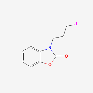 molecular formula C10H10INO2 B8606095 3-(3-Iodopropyl)benzo[d]oxazol-2-(3H)-one 