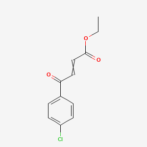 molecular formula C12H11ClO3 B8606135 Ethyl 4-(4-chlorophenyl)-4-oxobut-2-enoate CAS No. 89781-40-8