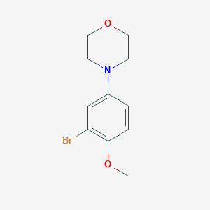 molecular formula C11H14BrNO2 B8606161 4-(3-Bromo-4-methoxyphenyl)morpholine 