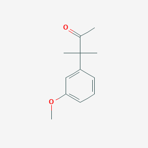 molecular formula C12H16O2 B8606187 3-(3-Methoxy-phenyl)-3-methyl-butan-2-one CAS No. 273381-75-2