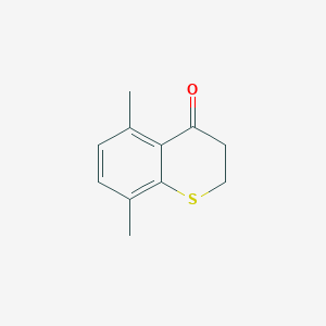 molecular formula C11H12OS B8606188 5,8-Dimethyl-3,4-dihydro-2H-1-benzothiopyran-4-one 