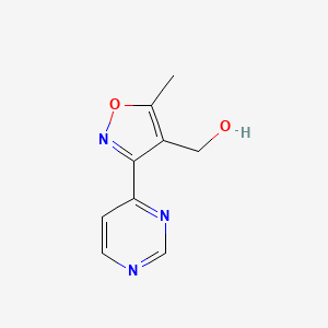 (5-Methyl-3-pyrimidin-4-yl-isoxazol-4-yl)-methanol